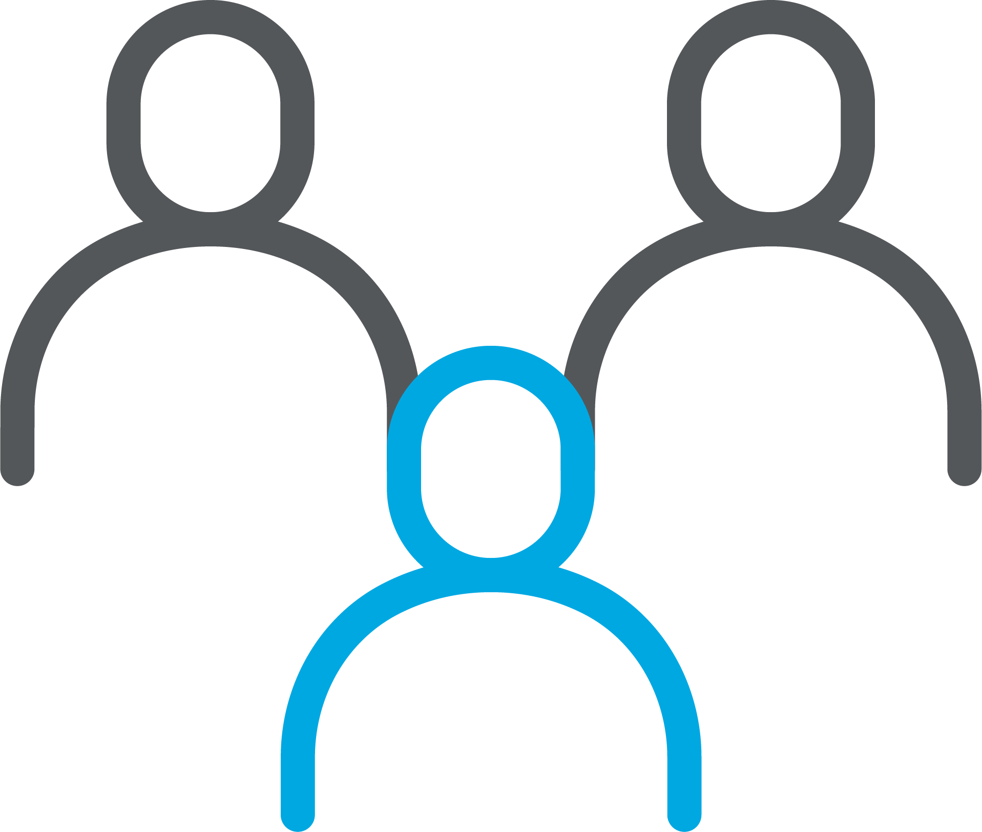 Icon representing standing out from others