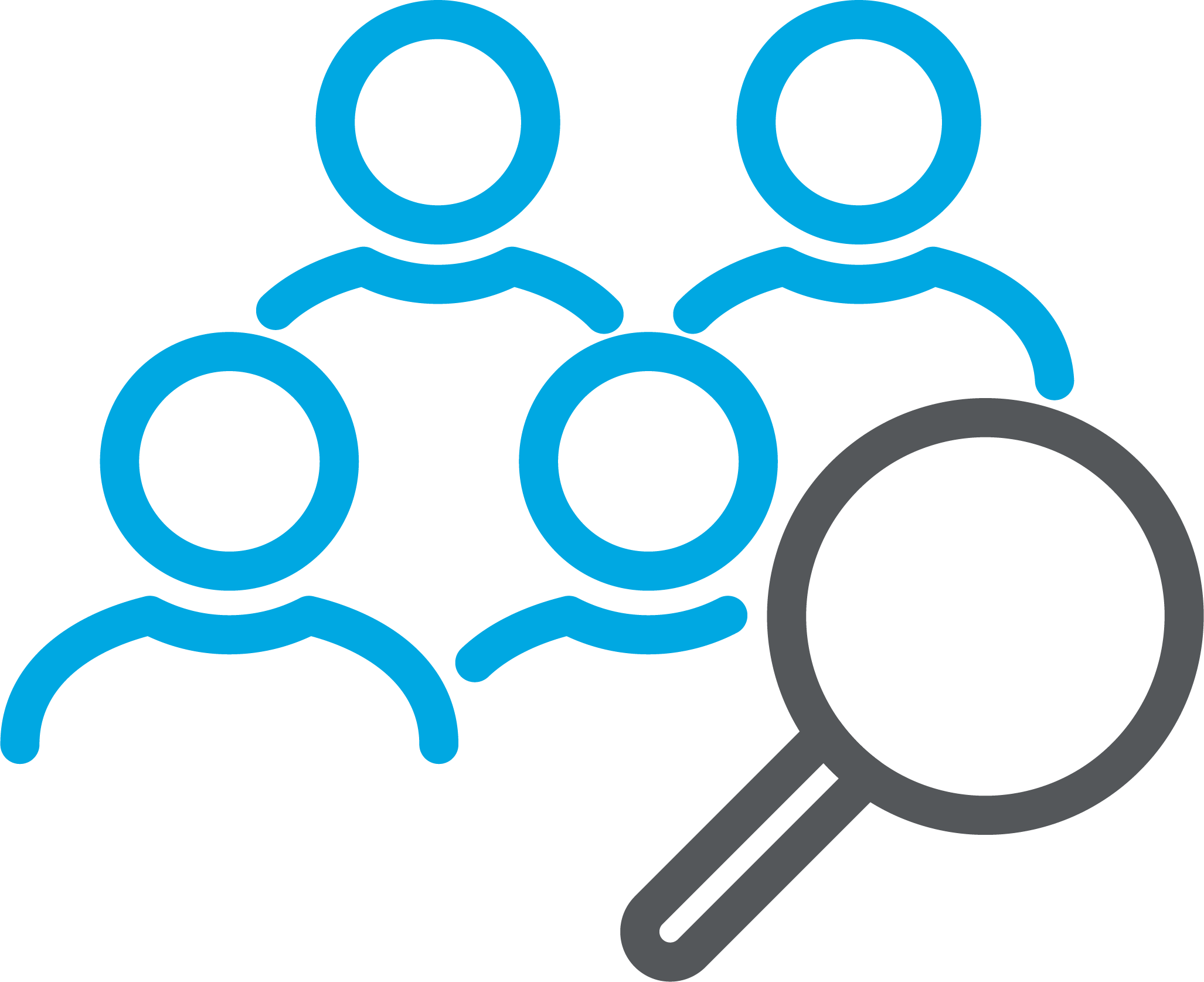 Icon representing team search