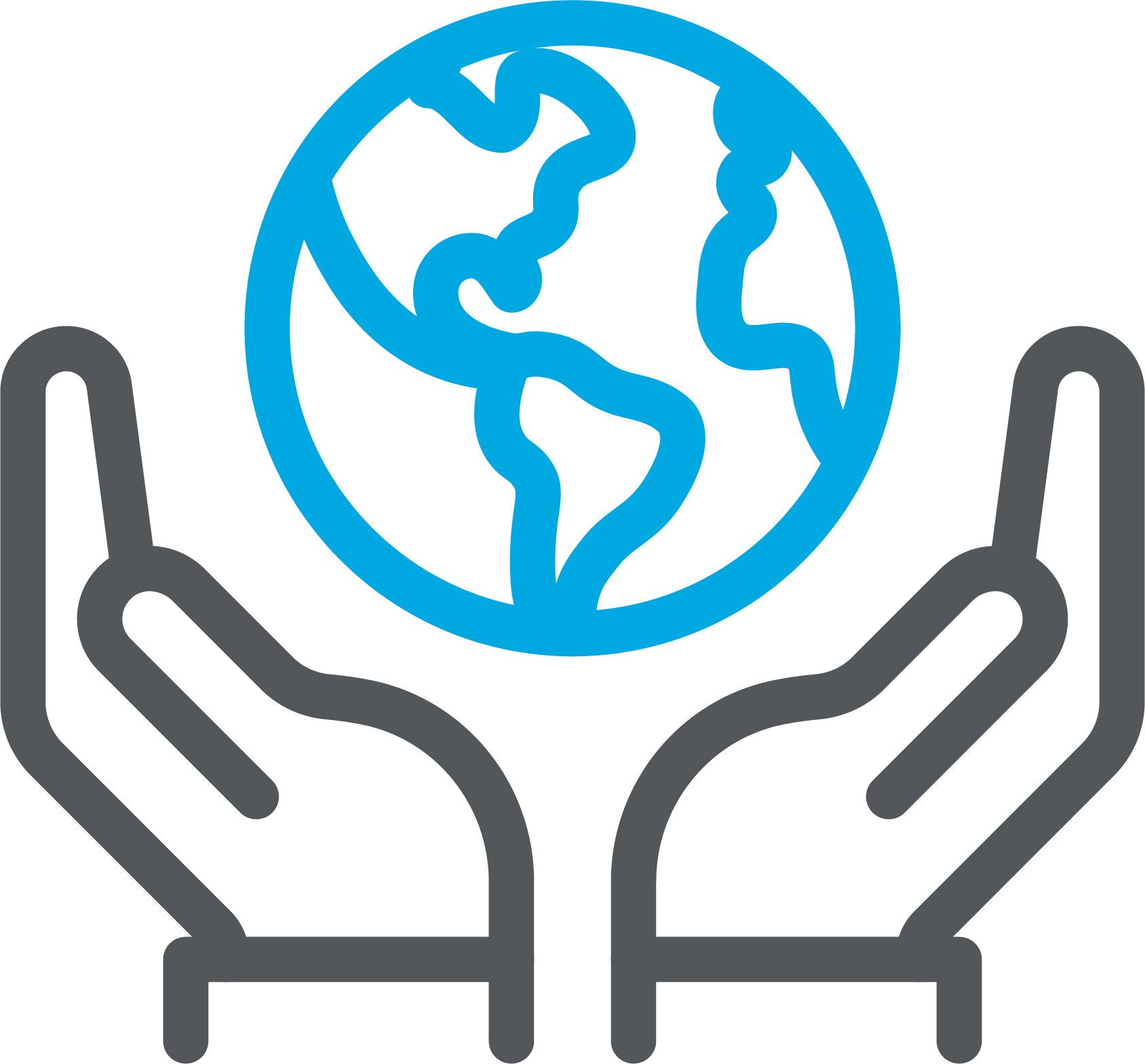 Icon representing the world