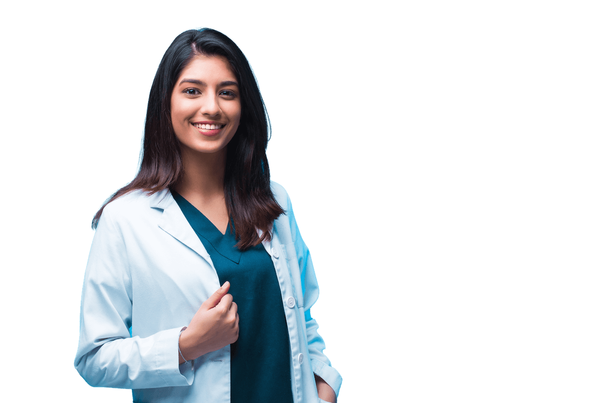 Woman smiling