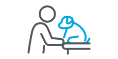 Person and dog icon