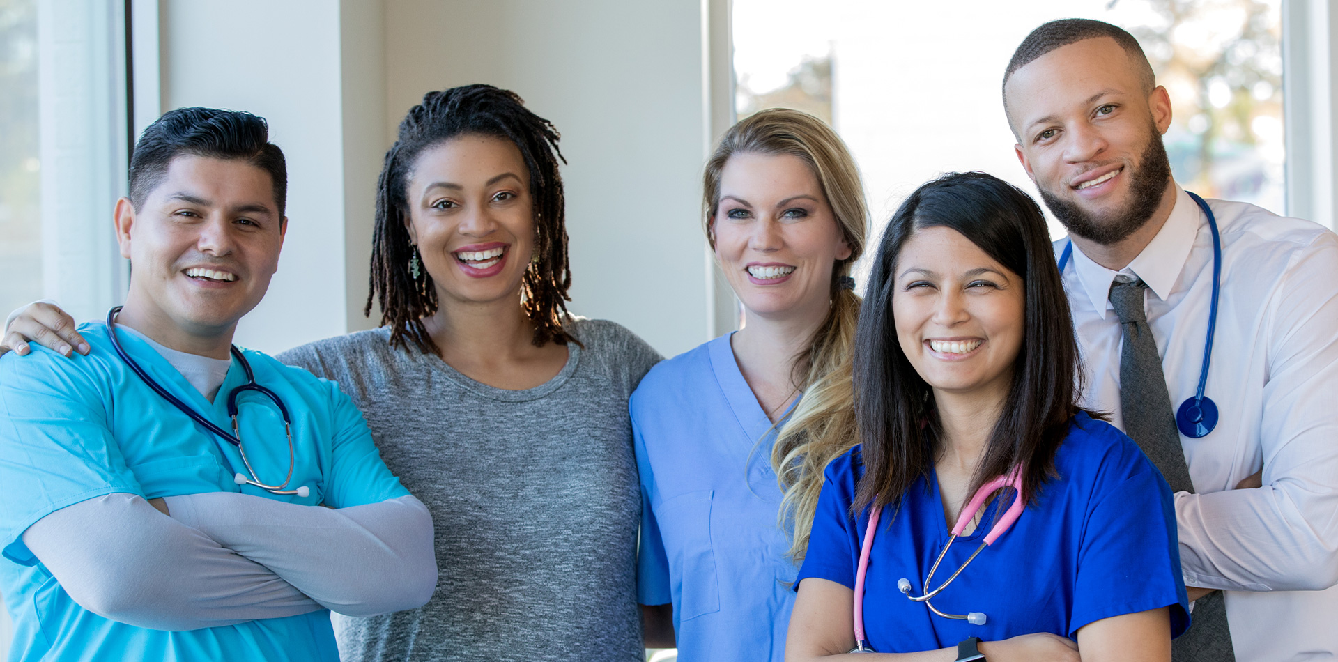 group of people smiling