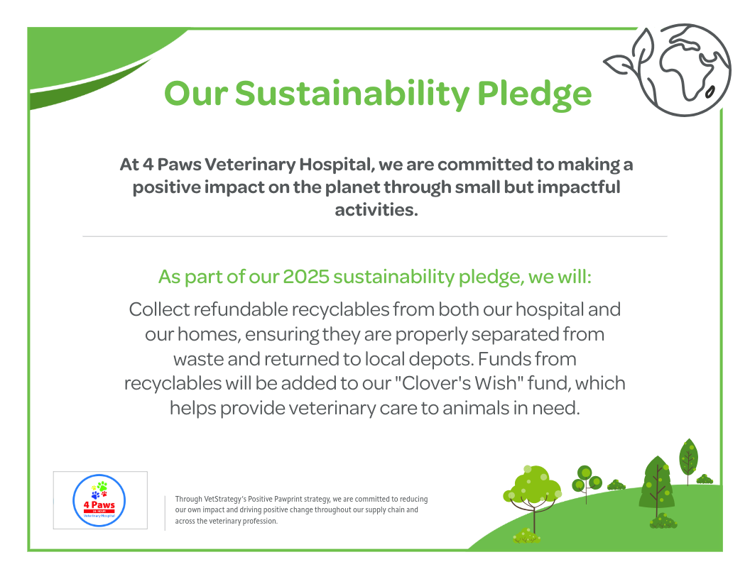 Earth Day Campaign - Certificate - 4 Paws Veterinary Hospital