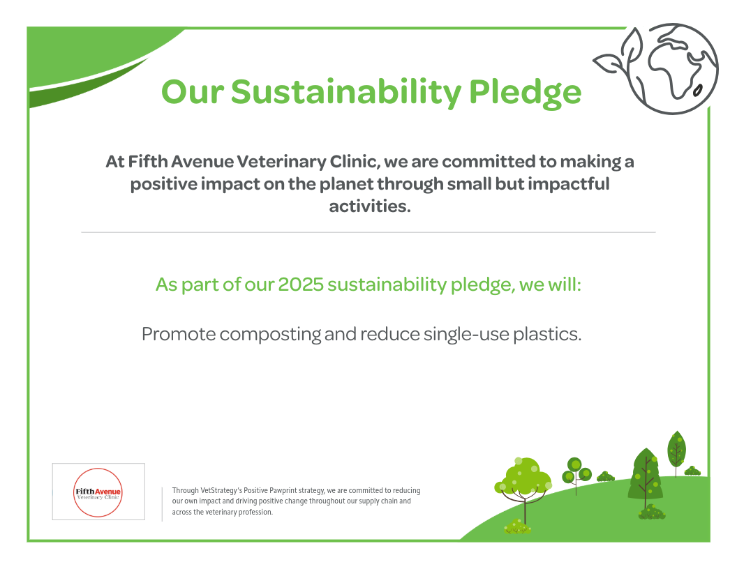 Earth Day Campaign - Certificate - Fifth Avenue Veterinary Clinic